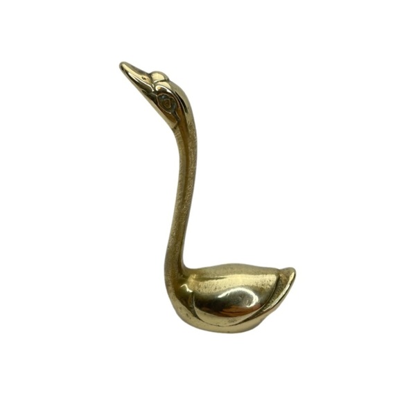 BRASS Miniature Swan - Picture 1 of 8